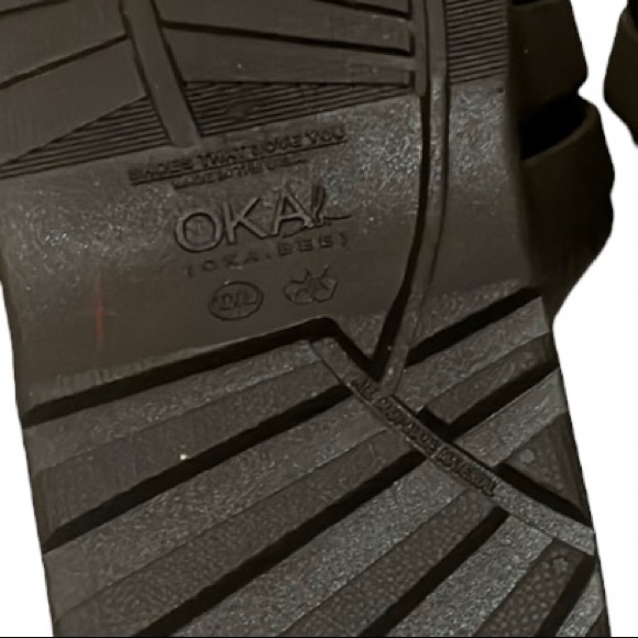 Oka B Unisex Spa Comfort Slip On Sandals Brown Slides - Picture 8 of 12